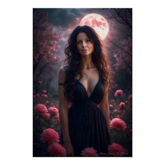 Poster Chuchotements du jardin au clair de lune (Devant)