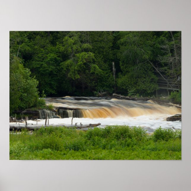 Poster Chutes Basses À Tahquamenon (Devant)