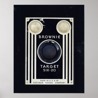 Poster Cible brownie de la caméra rétro kodak