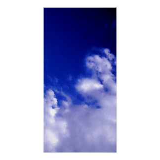 Poster Ciel bleu et nuages blancs