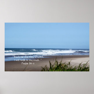 Poster Ciel bleu et plage Imprimer avec texte