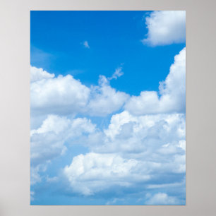 Poster Ciel bleu nuages Arrière - plans Ciel Ciel Design
