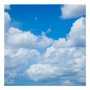 Poster Ciel bleu nuages Arrière - plans Ciel Ciel Design