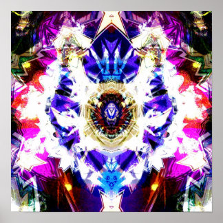 Poster Ciel de nuit Mandala 1