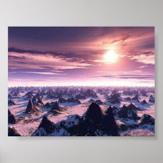 Poster Ciel pourpre