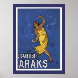 Poster Cigarettes Araks Publicité
