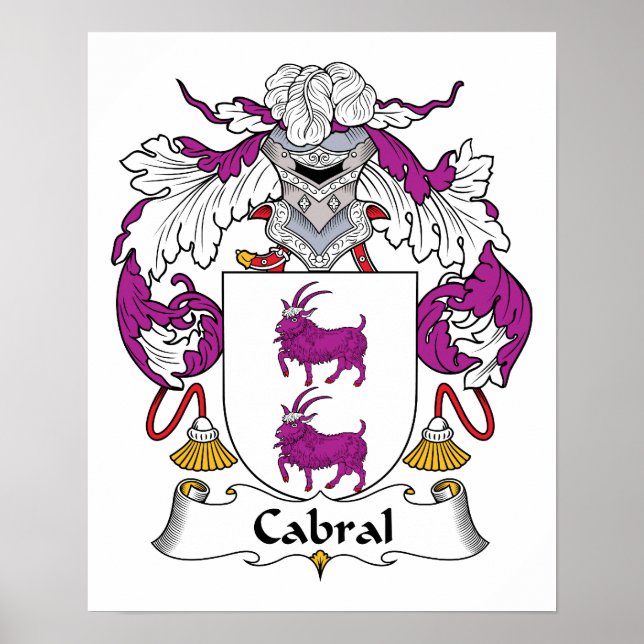 Poster Cimier de la famille Cabral (Devant)