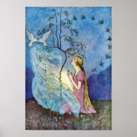 Poster Cinderella Argent et Or