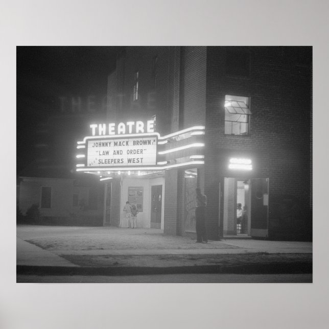 Poster Cinéma la Nuit, 1941. Photo Ancienne (Devant)
