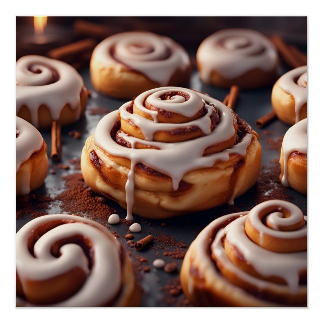 Poster Cinnamon Rolls (Devant)