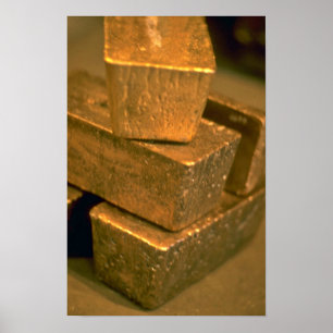 Poster Cinq briques d'or de 90 livres