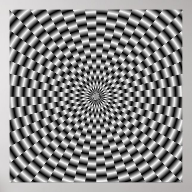 Poster circulaire en monochrome (Devant)