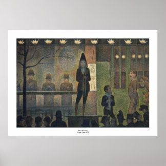 Poster Circus Sideshow par Georges Seurat