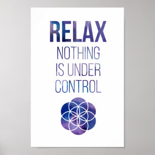 Poster Citation Bouddha Relax Mindfult