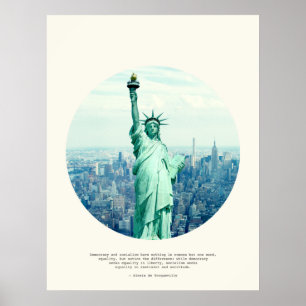 Poster Citation d'Alexis de Tocqueville