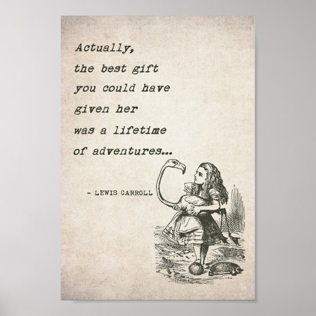 Poster Citation d'Aventure avec Alice au Pays des Merveil (Devant)