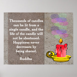 Posters Affiches Citation De Bouddha Zazzle Fr