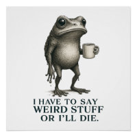 Citation de café de grenouille bizarre – Humour vi