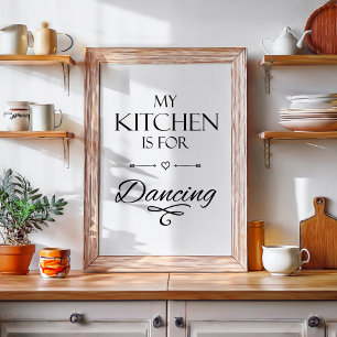 Poster Citation de cuisine amusante