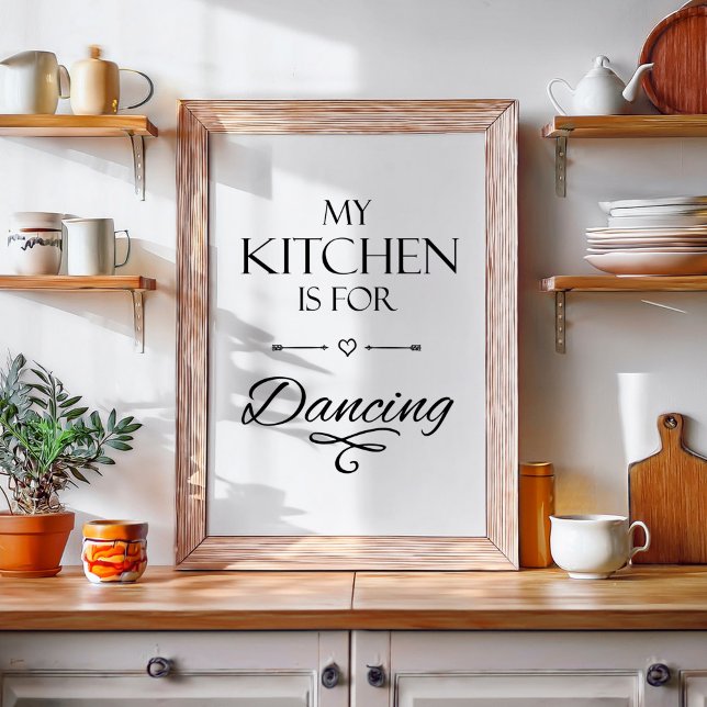 Poster Citation de cuisine amusante (funny kitchen poster)