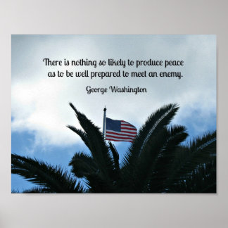 Poster Citation de George Washington sur la préservation
