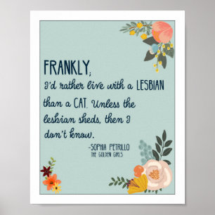 Poster Citation de Golden Girls - Sophia Petrillo