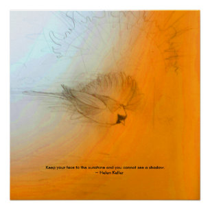 Poster Citation de Helen Keller