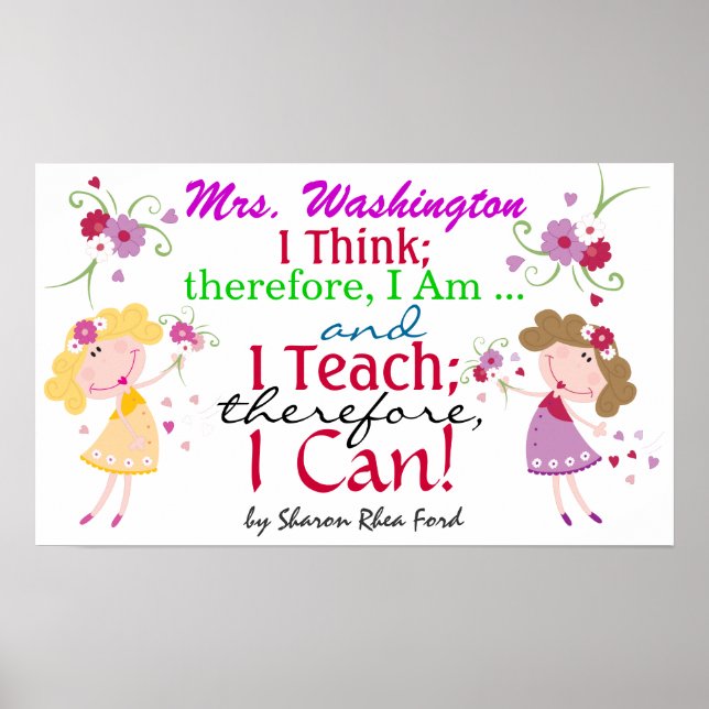 Poster Citation de l'affiche de l'enseignant de SRF (Devant)