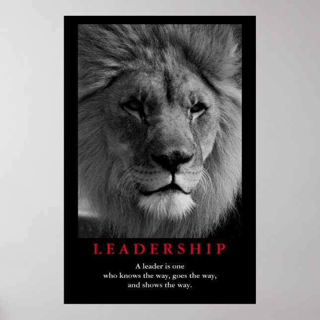 Poster Citation de leadership inspirationnel Fierté de li (Devant)