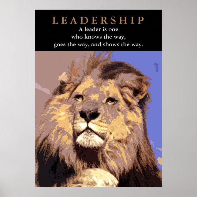 Poster Citation de leadership motivationnel (Devant)