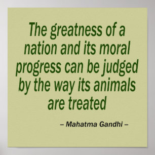 Poster Citation de Mahatma Gandhi