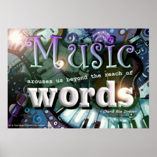 Poster Citation de musique