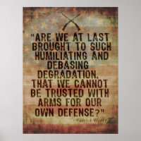 Citation de Patrick Henry 2nd Amendement