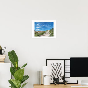 Poster Citation de sentier de randonnée « Une étape à la