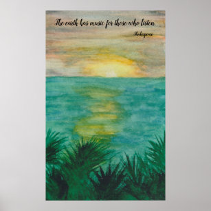 Posters Affiches Citation Paysage Zazzle Fr