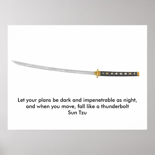 Poster Citation De Sun Tzu Zazzle Fr