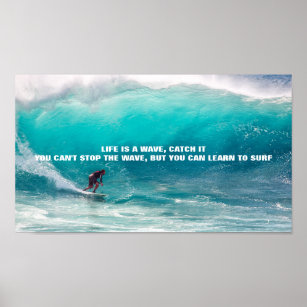 Affiche Citation De Surf Zazzle Fr