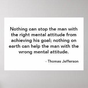 Poster Citation de Thomas Jefferson - Attitude