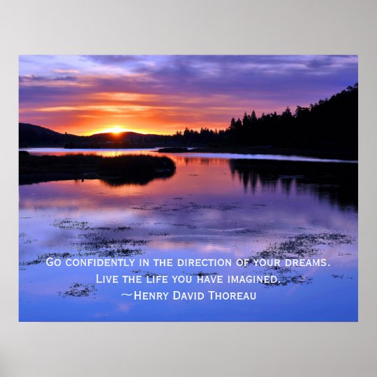 Poster Citation De Thoreau Et Lever De Soleil De Big Bear Zazzle Fr Poster Citation De Thoreau Et Lever De Soleil De Big Bear Zazzle Fr