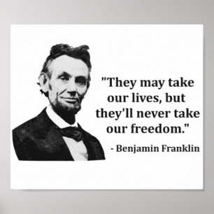 Poster Citation de troll Abraham Lincoln