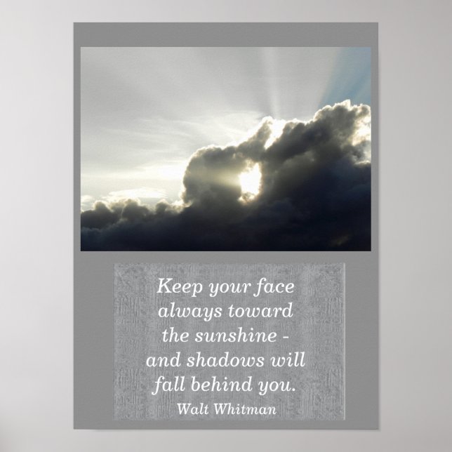 Poster Citation de Walt Whitman - Art print (Devant)