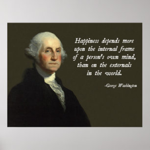 Poster Citation de Washington Happiness