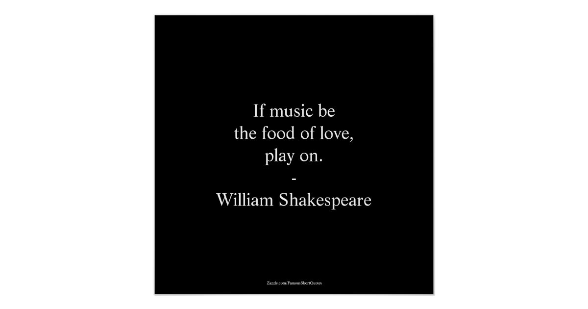 Poster Citation De William Shakespeare Amour Zazzle Fr