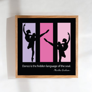 Poster Citation des danseurs de ballet Contemporains