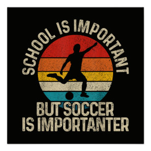 Poster Citation drôle de football est plus important Reto