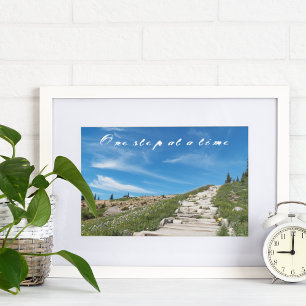 Poster Citation d'une étape à une étape Randonnée