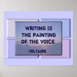 Poster Citation écrite - Voltaire