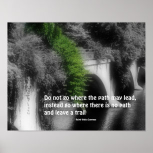 Poster Citation Inspirante Bridge Soyez Vous-Même