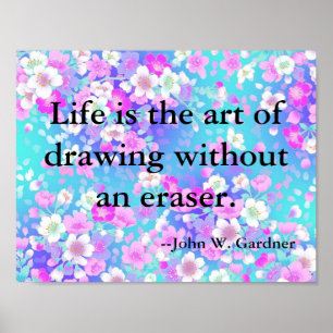 Poster Citation Inspirante et Motivante sur la Vie