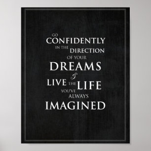 Poster Citation inspirée 8"" copie de l'art x10